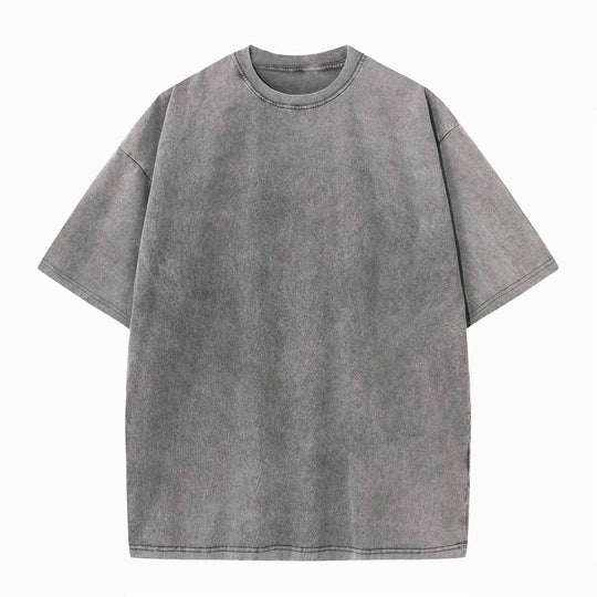 Gewaschenes Herren-T-Hemd | Lose Passform