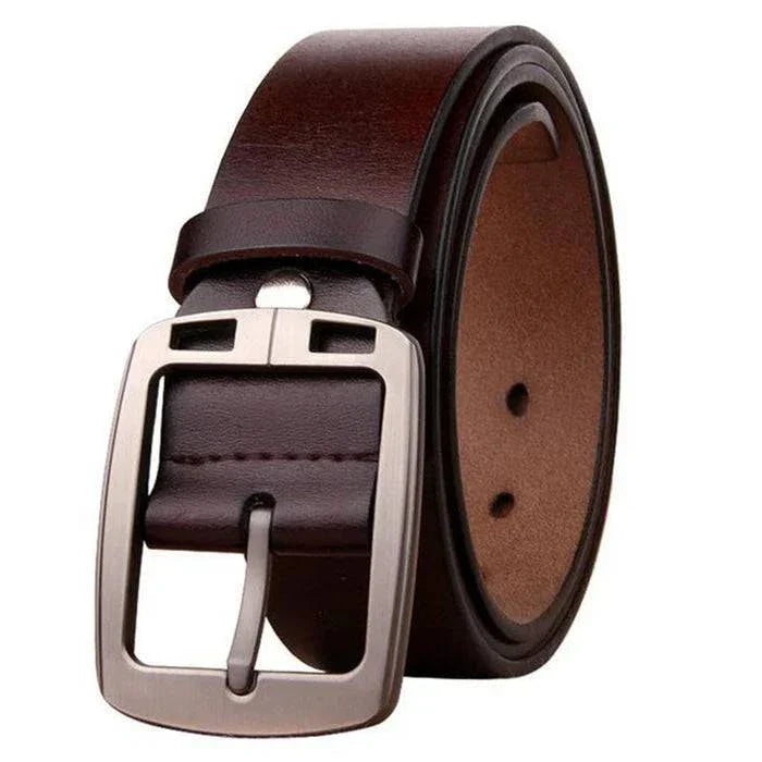 Men's Vintage Leather Belt | Pin Buckle