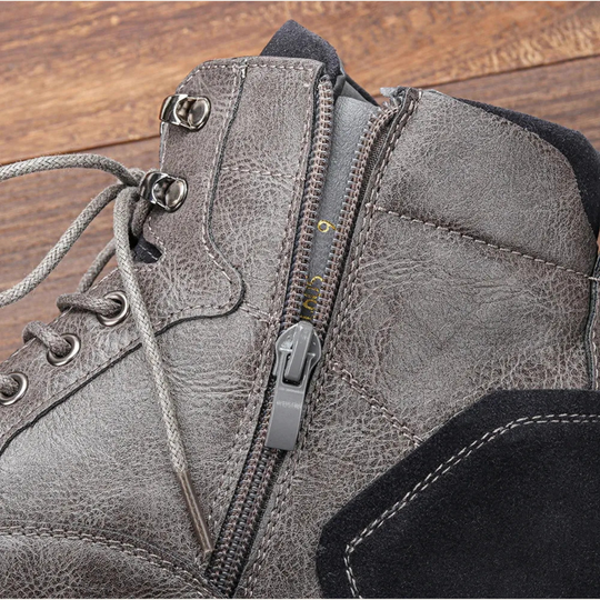 Vintage-Stiefel für Herren | Geschnürte Schuhe