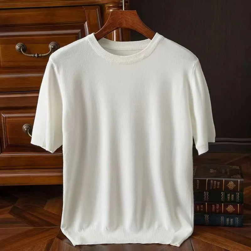 Herren Sommer Hemd mit O-Ausschnitt | Lose