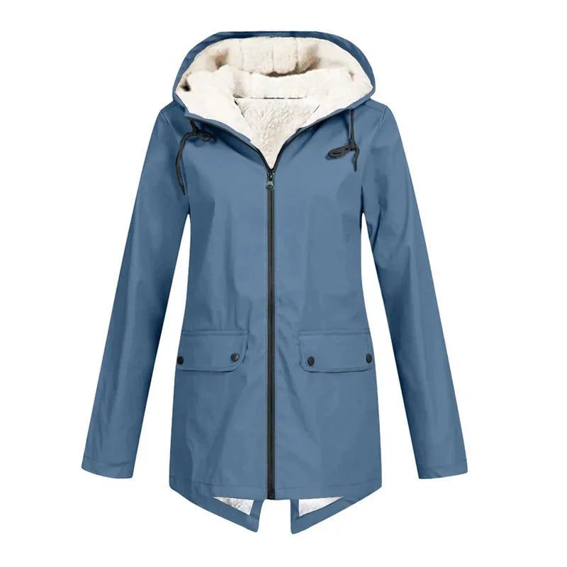 Damen Kapuzenparka mit Warmem Futter | Langer Mantel für Alltag