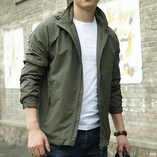 Herren Lässig Frühling Jacke | Reißverschluss