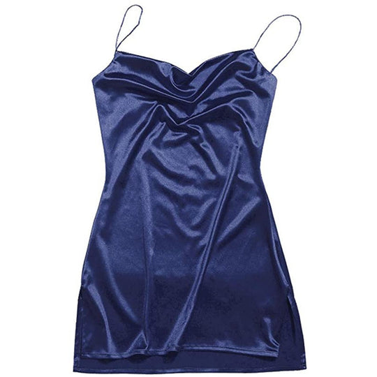 Damen Spaghetti-Träger Partykleid | Mini