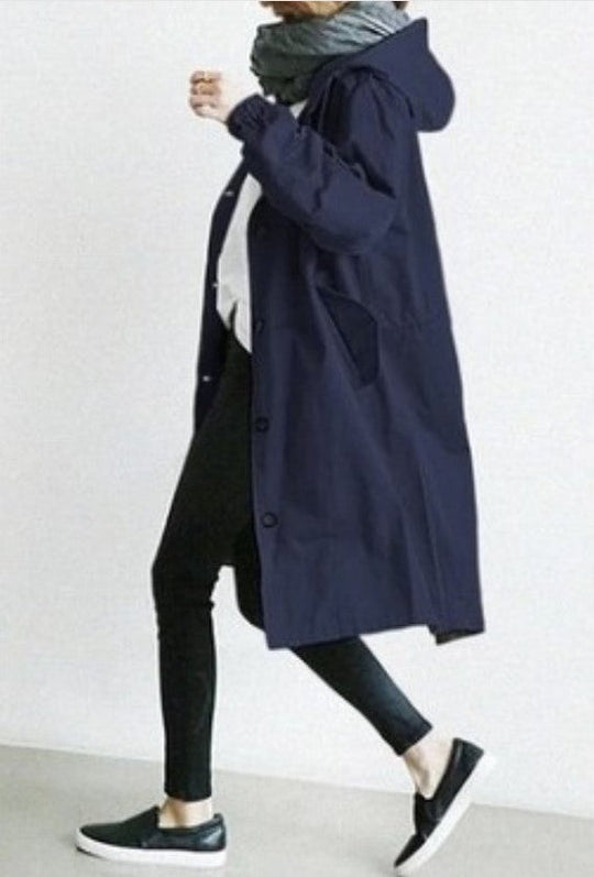 Damen Regenjacke mit Kapuze | Leichter Windbreaker für den Außeneinsatz