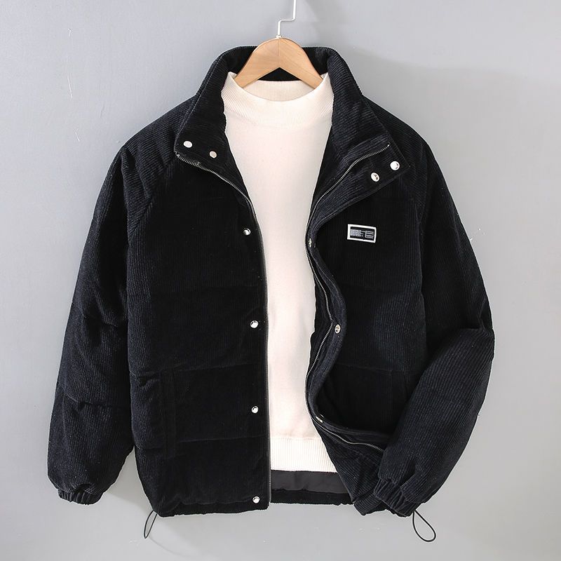 Herren Cordjacke Gepolstert | Lässige Reißverschlussjacke für Herbst und Winter