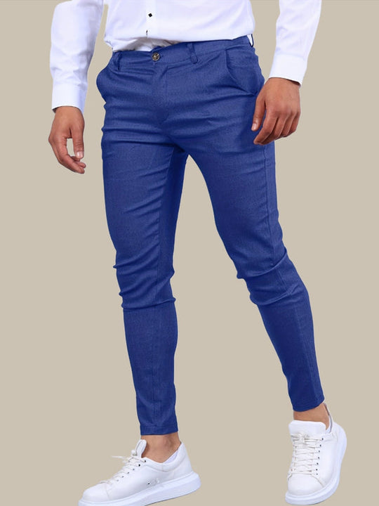 Herren Slim Chinohose | Freizeit- und Anzughose