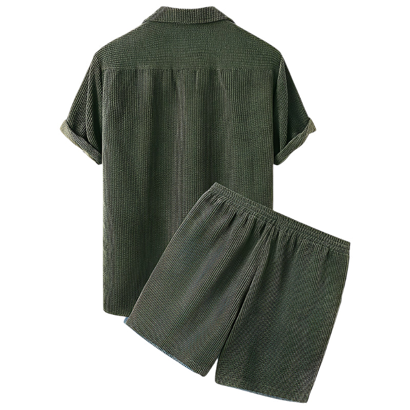 Samt-Shortset für Männer | Sommer