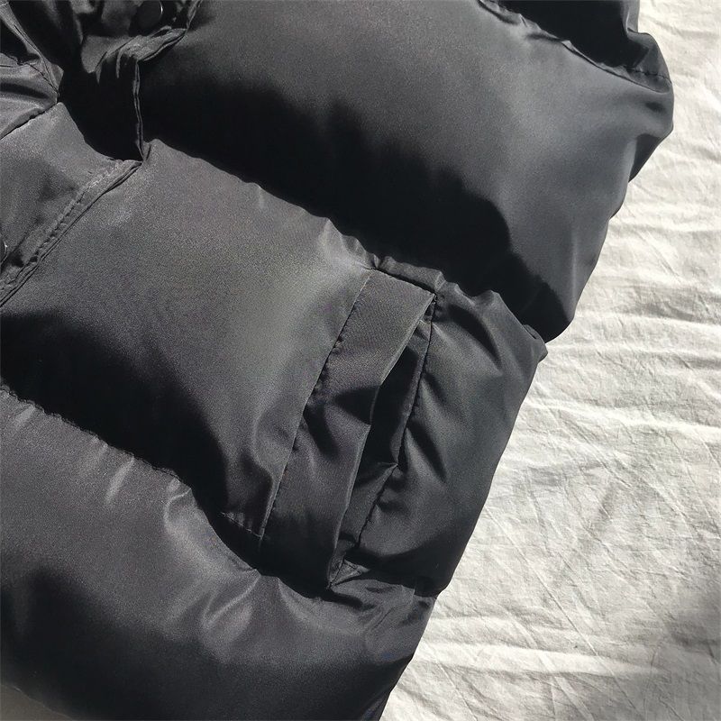 Steppweste mit geometrischem Muster für Damen | Durchgehender Reißverschluss & Gefüttert