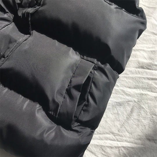 Steppweste mit geometrischem Muster für Damen | Durchgehender Reißverschluss & Gefüttert