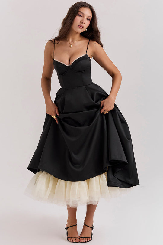 Fließend Kleid für Damen | Midi