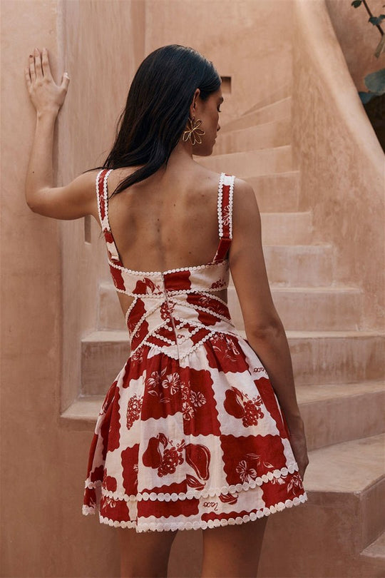 Damen-Ausschnitt-Kleid | Mini