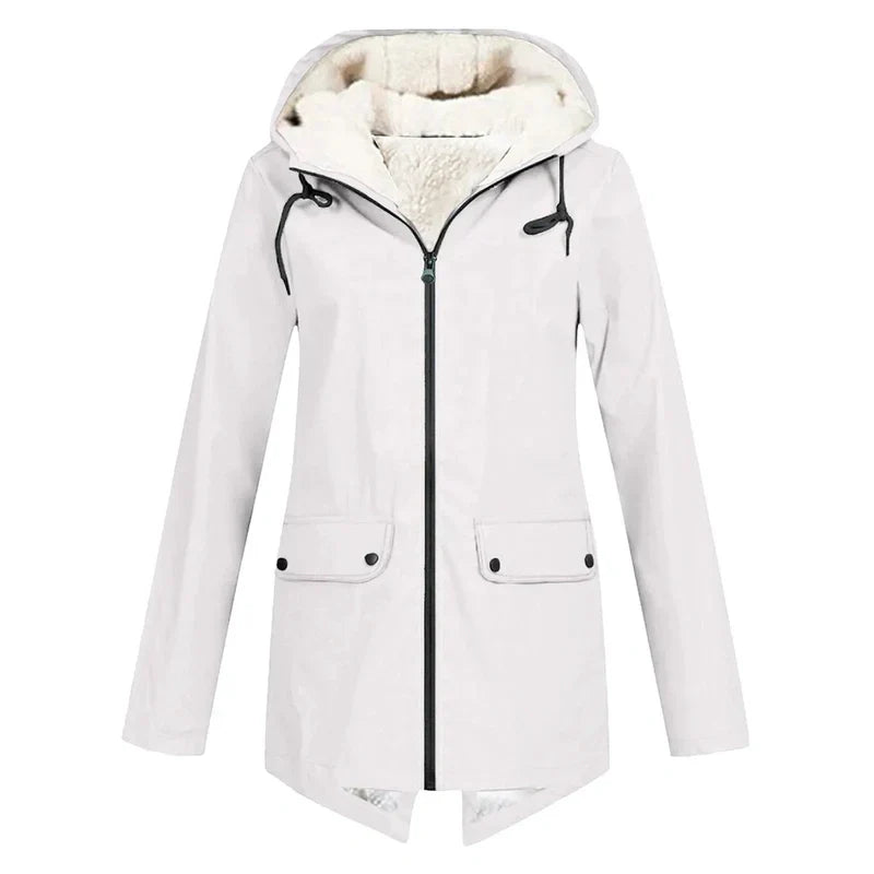 Damen Kapuzenparka mit Warmem Futter | Langer Mantel für Alltag