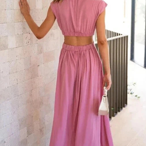 Damenkleid mit Taschen | Midi