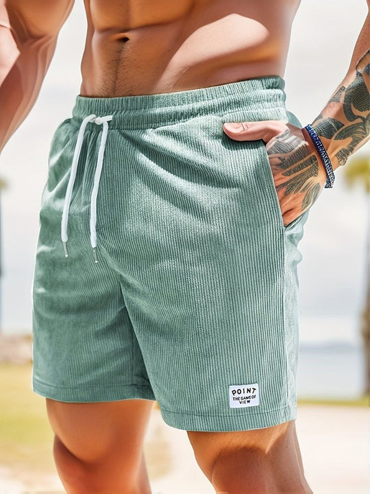 Herren Cord Sommer Kurze Hosen | Kordelzug
