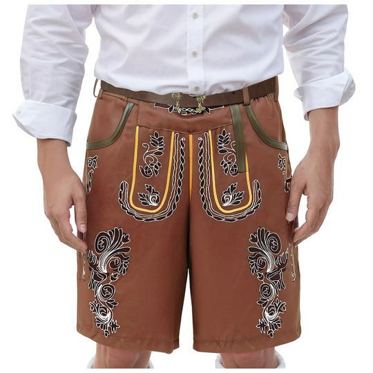 Bayerische Oktoberfest Kurze Hosen für Herren | Traditionelle Tracht