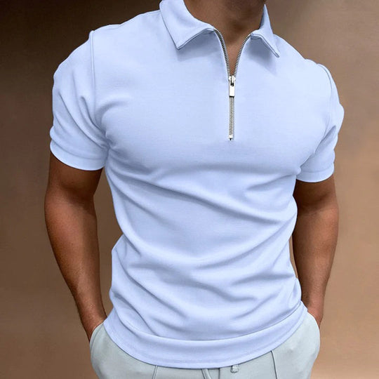 Herren Zipper Sommer Polo | Kurzarm