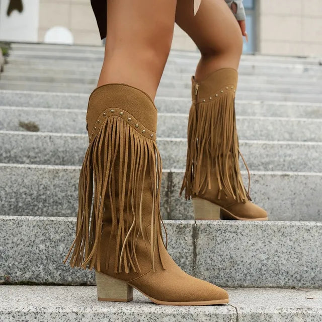 Cowboystiefel für Damen | Gefranst