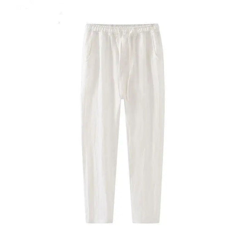 Herren Leinen Kordelhose | Sommer
