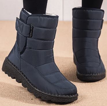 Herren Winterstiefel mit Rutschfester Sohle und Schnalle