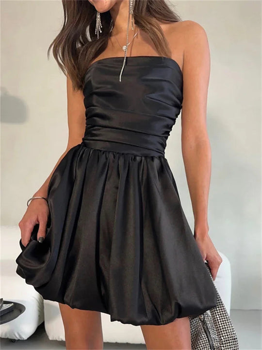 Gebändert Kleid für Damen | Mini