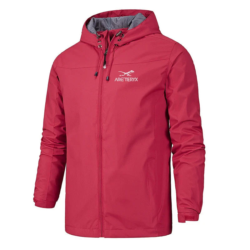 Windbreaker-Jacke mit Kapuze für Herren | Leichter Zip-Up