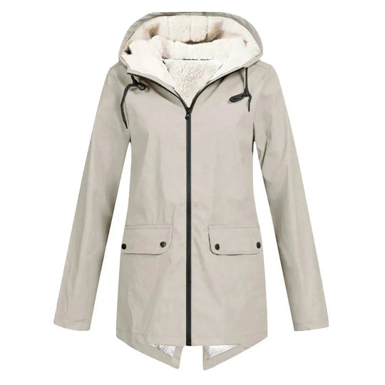 Damen Kapuzenparka mit Warmem Futter | Langer Mantel für Alltag