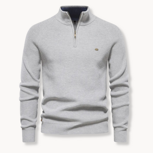 Rollkragenpullover for Herren | Langarm-Pullover mit Reißverschluss