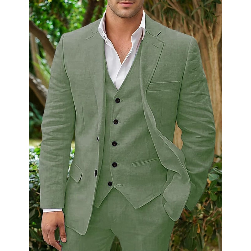 Blazer, Weste und Hosen-Set für Herren | Dreiteilig