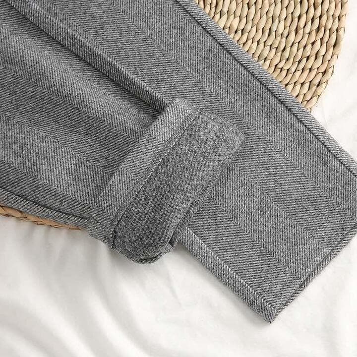 Hochtaillierte Fischgrät-Hose für Herren | Klassisch