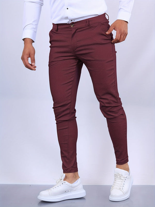 Herren Slim Chinohose | Freizeit- und Anzughose