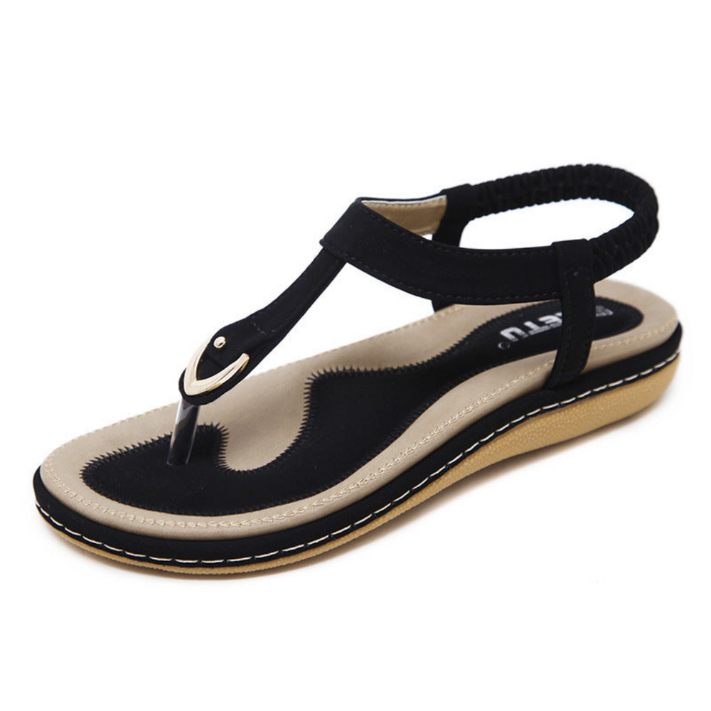 T-Riemen-Sandalen für Damen | Plateau
