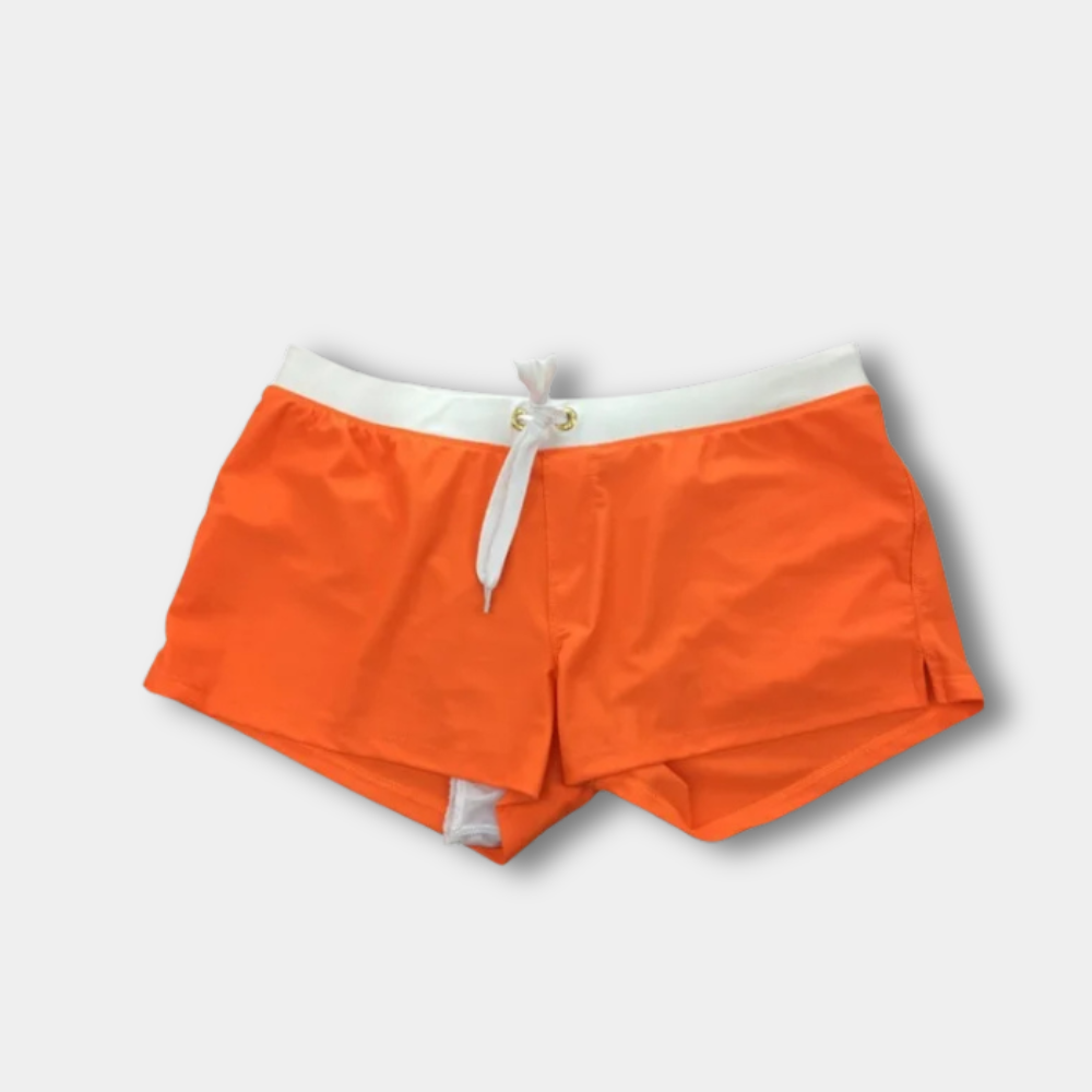 Badeshorts für Herren | Kontrastierender Bund