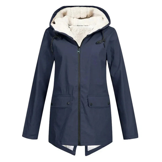 Damen Kapuzenparka mit Warmem Futter | Langer Mantel für Alltag