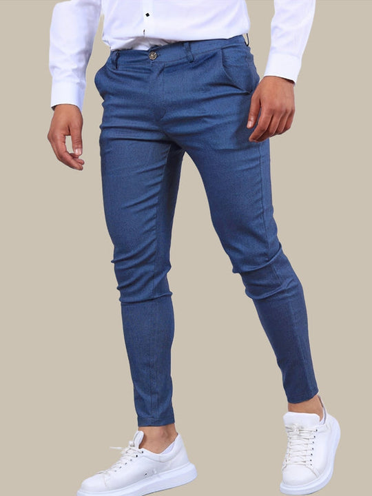 Herren Slim Chinohose | Freizeit- und Anzughose