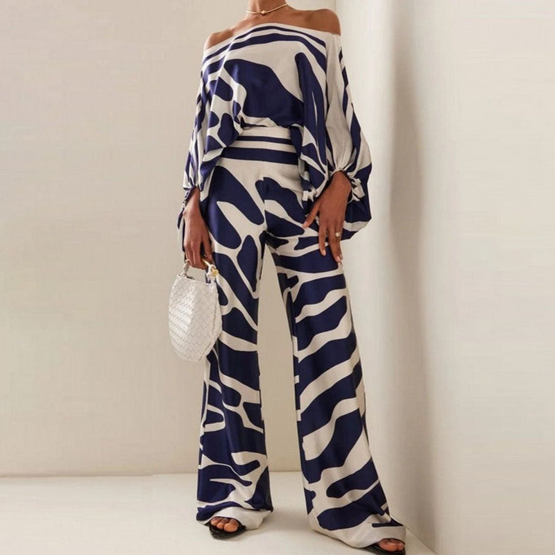 Zweiteiliges Damen-Sommer-Set | Bluse und Hose
