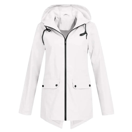 Damen Kapuzenjacke | Freizeit Reißverschluss Jacke für Herbst und Winter mit Taschen