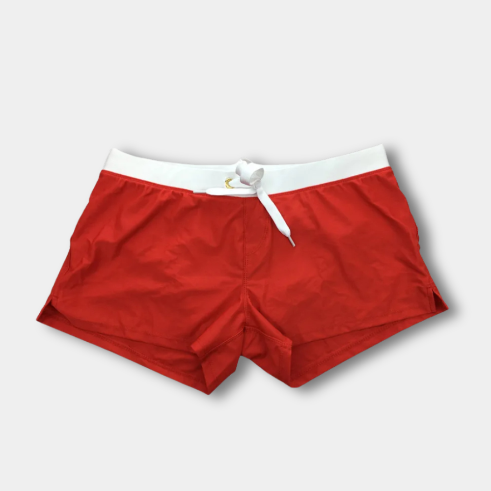 Badeshorts für Herren | Kontrastierender Bund