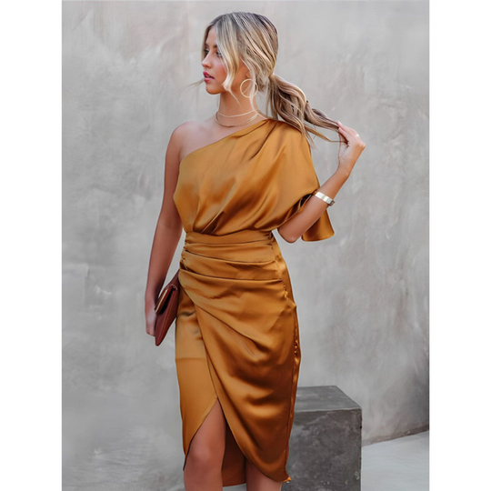Midikleid aus Seide für Damen | Party