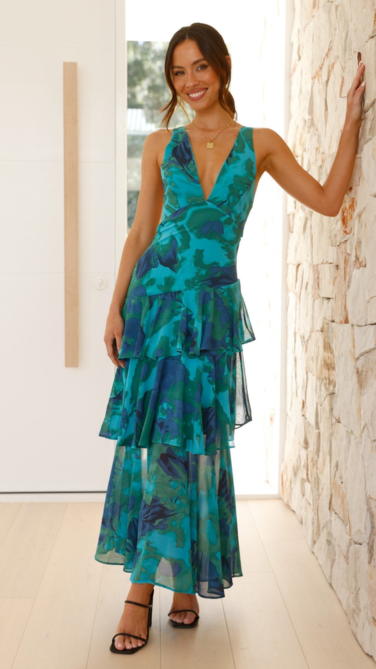 Damen_Maxikleid_aus_leichtem_Chiffon_mit_Blumenmuster_9