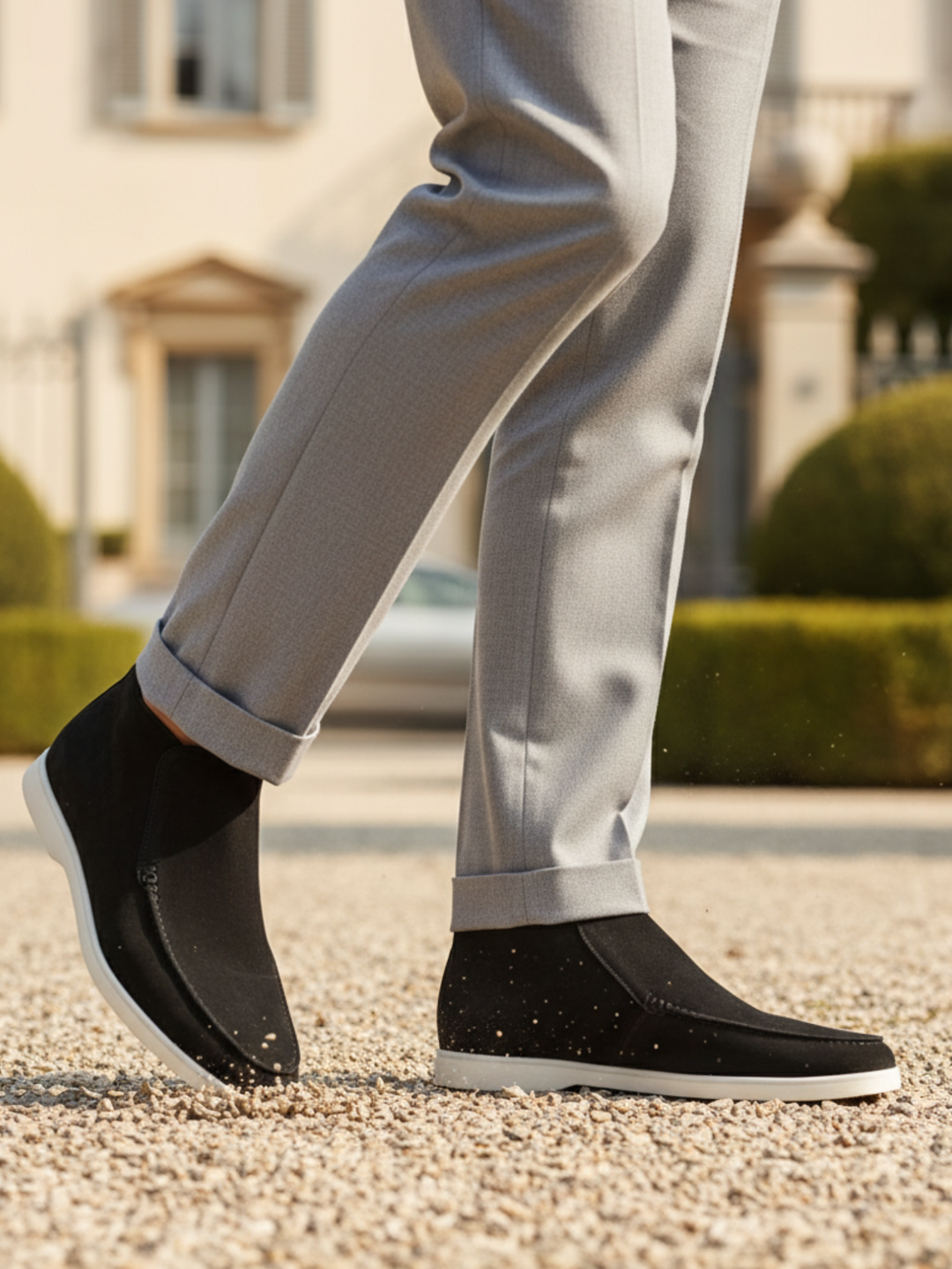 Herren-Wildleder-Knöchelschuhe | Reinschlüpfen