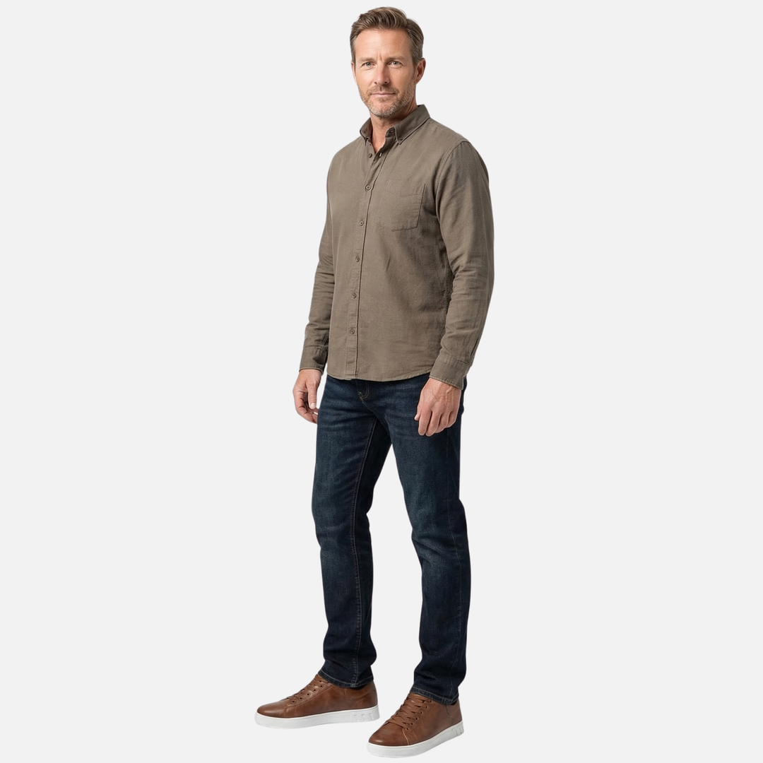 Atmungsaktive Synthetik Freizeit schmale Sneaker mit Perforation für Herren