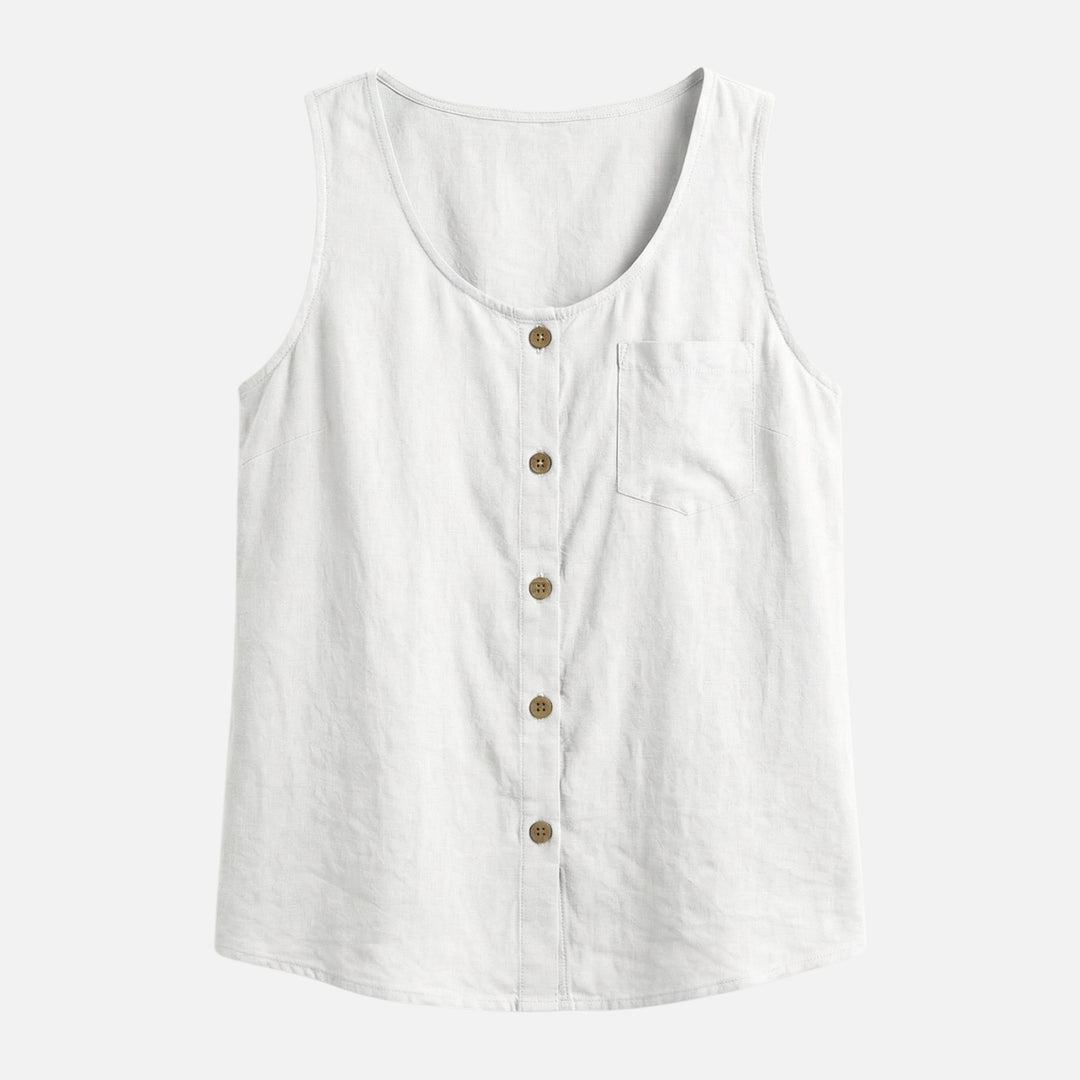 Baumwoll Tanktop mit lockerem Schnitt für Damen