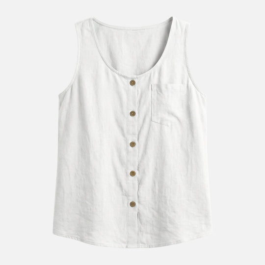 Baumwoll Tanktop mit lockerem Schnitt für Damen