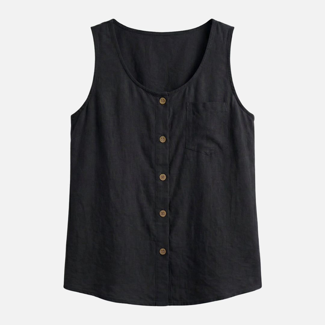 Baumwoll Tanktop mit lockerem Schnitt für Damen