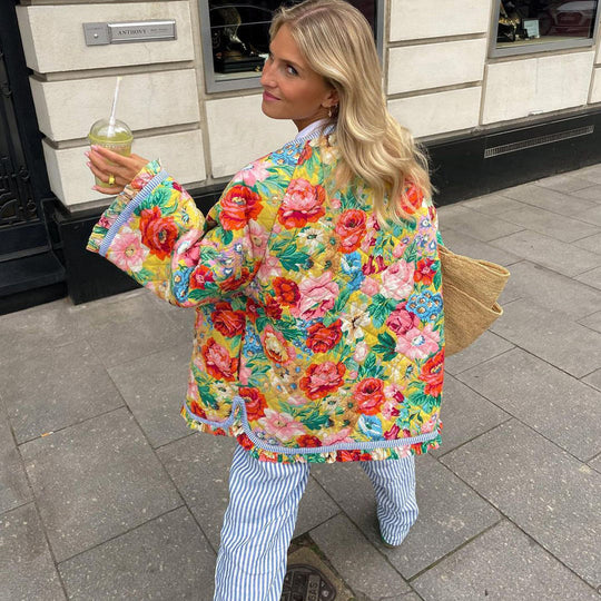 Bunte Jacke | Steppdecke für Damen