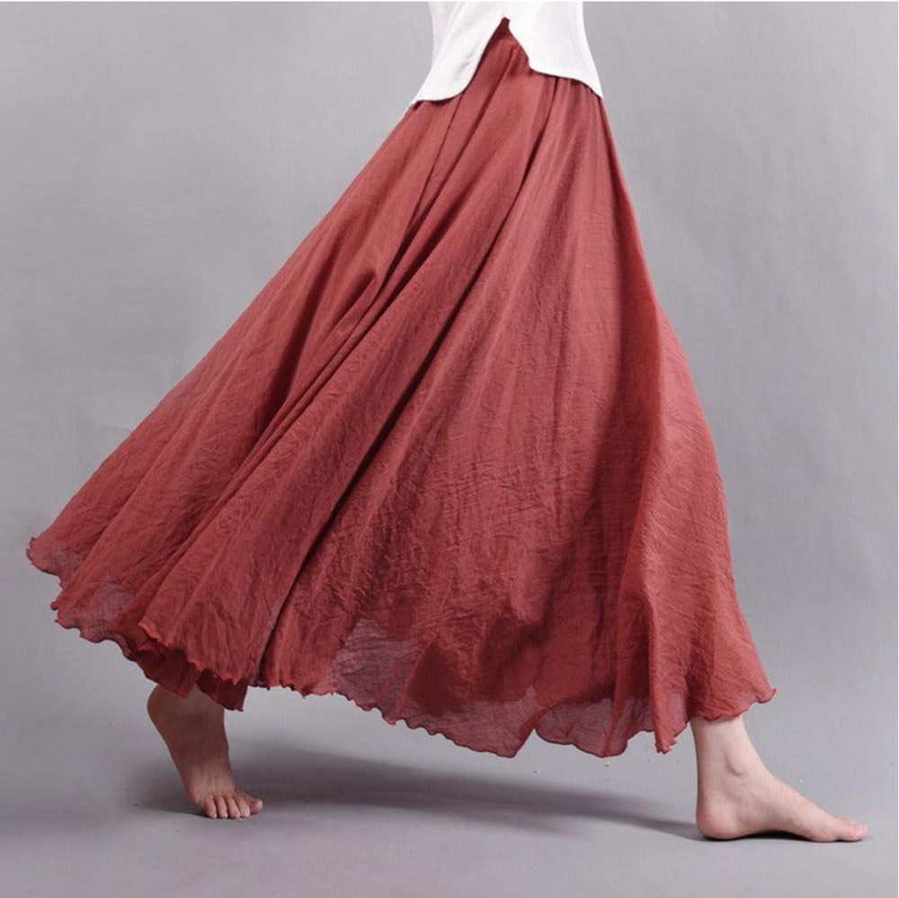 Damen Boho Sommerrock | Maxi