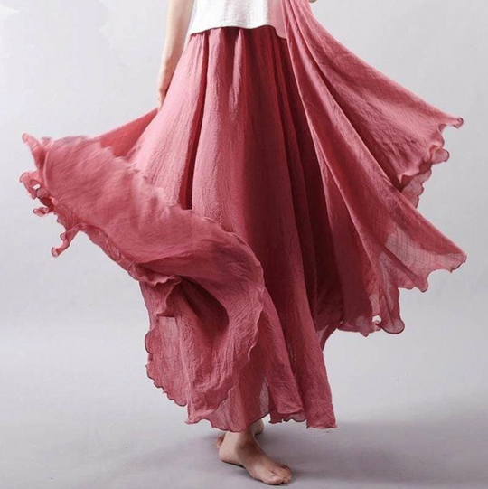 Damen Boho Sommerrock | Maxi
