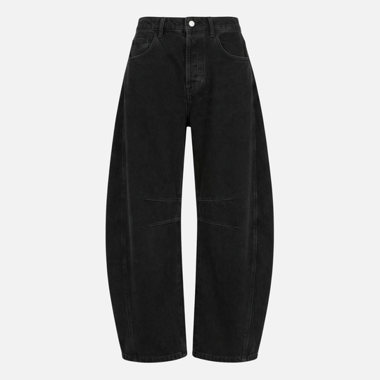 Jeans aus Stretch-Denim mit weitem Bein für Damen