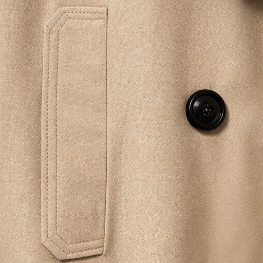 Damen Kurzer doppelreihiger Trenchcoat