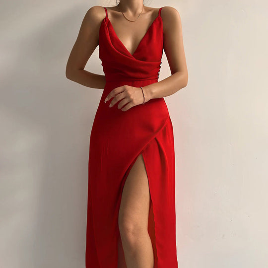 Damen Maxikleid mit Schlitz | Formal
